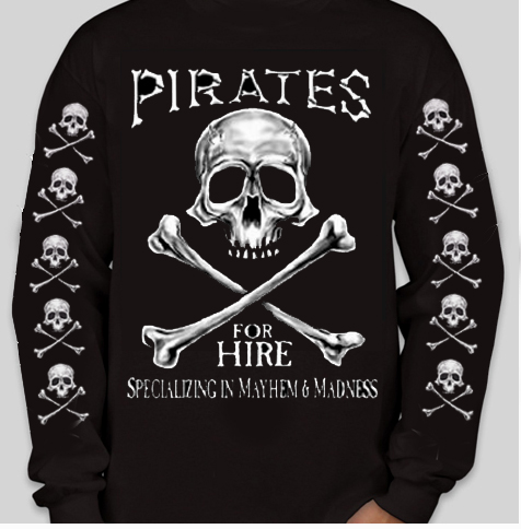 pirates for hire long sleeves
