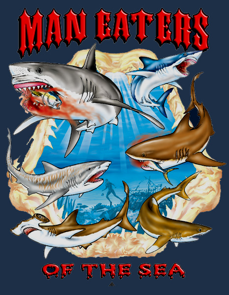 man eating sharks