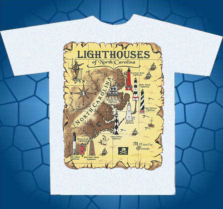 Lights of North Carolina Map